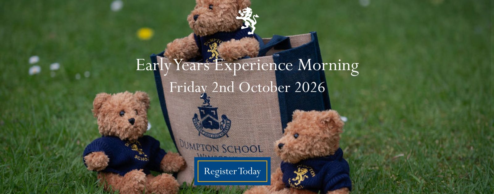 a school bag with branded teddy bears
