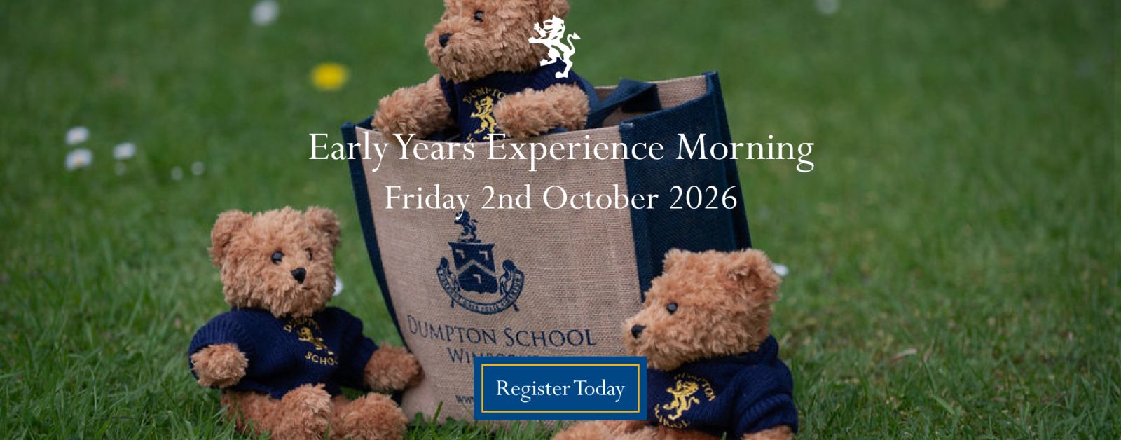 a school bag with branded teddy bears